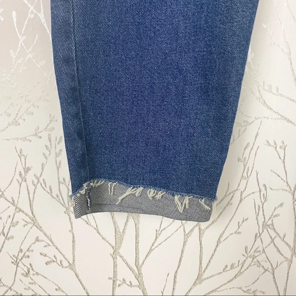 REWASH Super Hi-Rise Mom Jeans 29 Raw Step Hem Distressed - Picture 7 of 14
